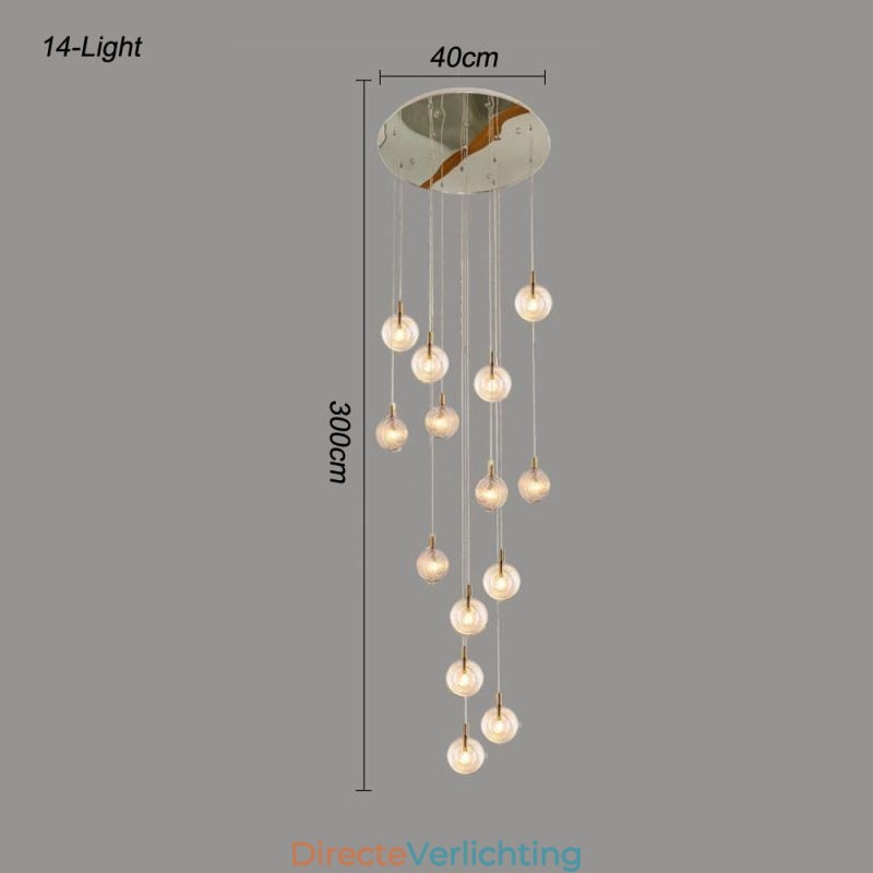 Glazen hanglamp creatieve decoratieve glazen bol loft