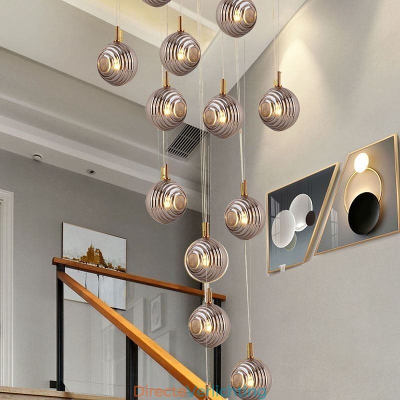 Glazen hanglamp creatieve decoratieve glazen bol loft
