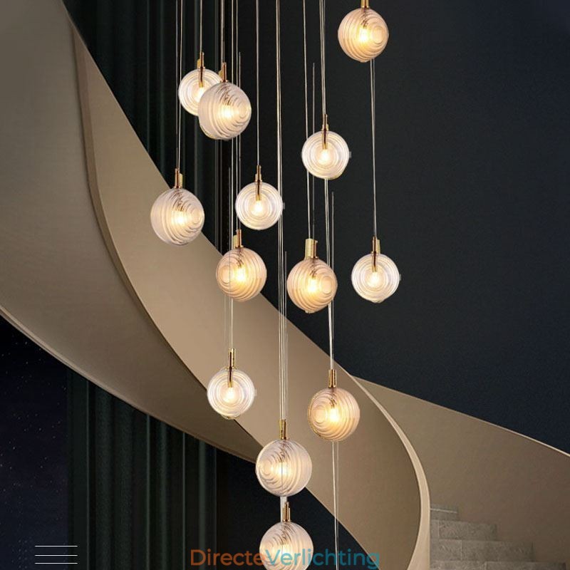 Glazen hanglamp creatieve decoratieve glazen bol loft