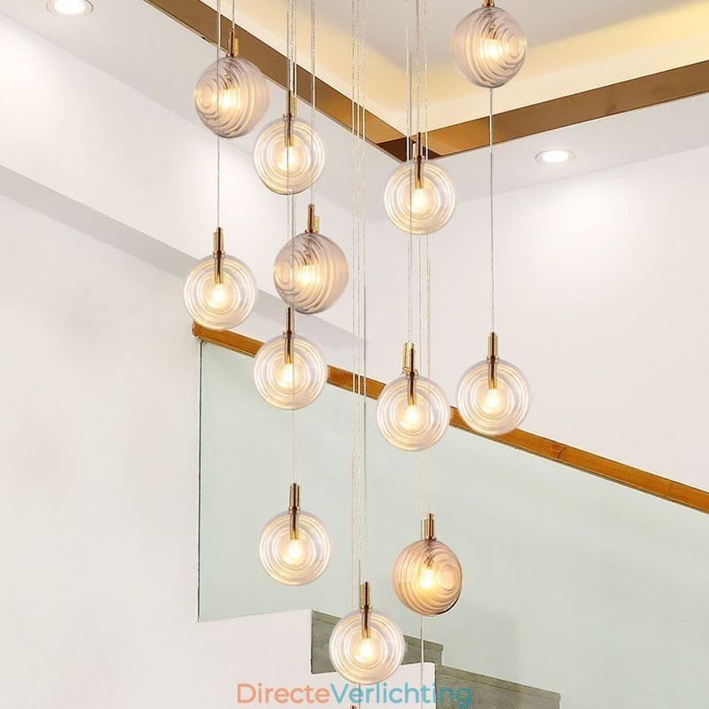 Glazen hanglamp creatieve decoratieve glazen bol loft