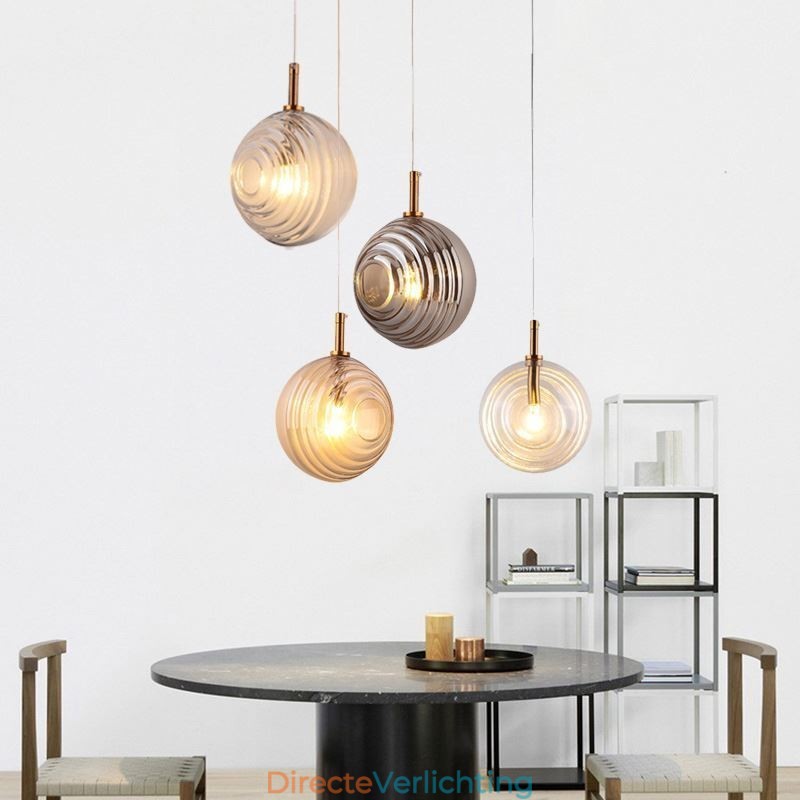 Glazen hanglamp creatieve decoratieve glazen bol loft