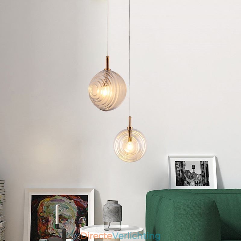 Glazen hanglamp creatieve decoratieve glazen bol loft