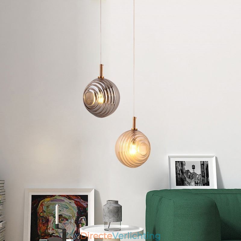 Glazen hanglamp creatieve decoratieve glazen bol loft