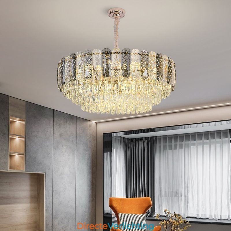 Europese hanglamp kristal ronde plafondlamp