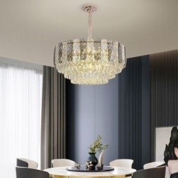 Europese hanglamp kristal ronde plafondlamp