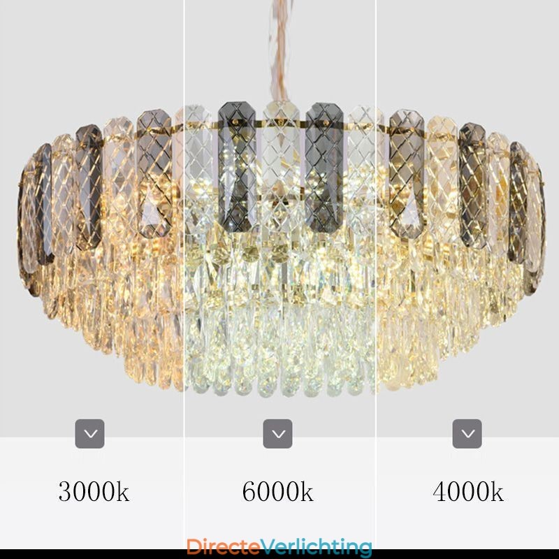 Europese hanglamp kristal ronde plafondlamp
