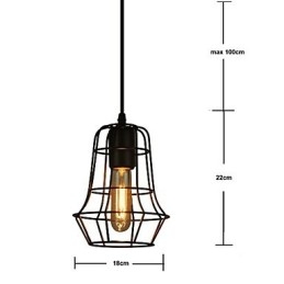 Stijlvolle Europese stijl vintage kroonluchter voor zwarte hanglamp
