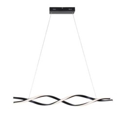 Moderne hanglamp in zwarte golfvorm, hanglampen