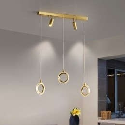 Hanglamp Acryl Ringlamp met Spot