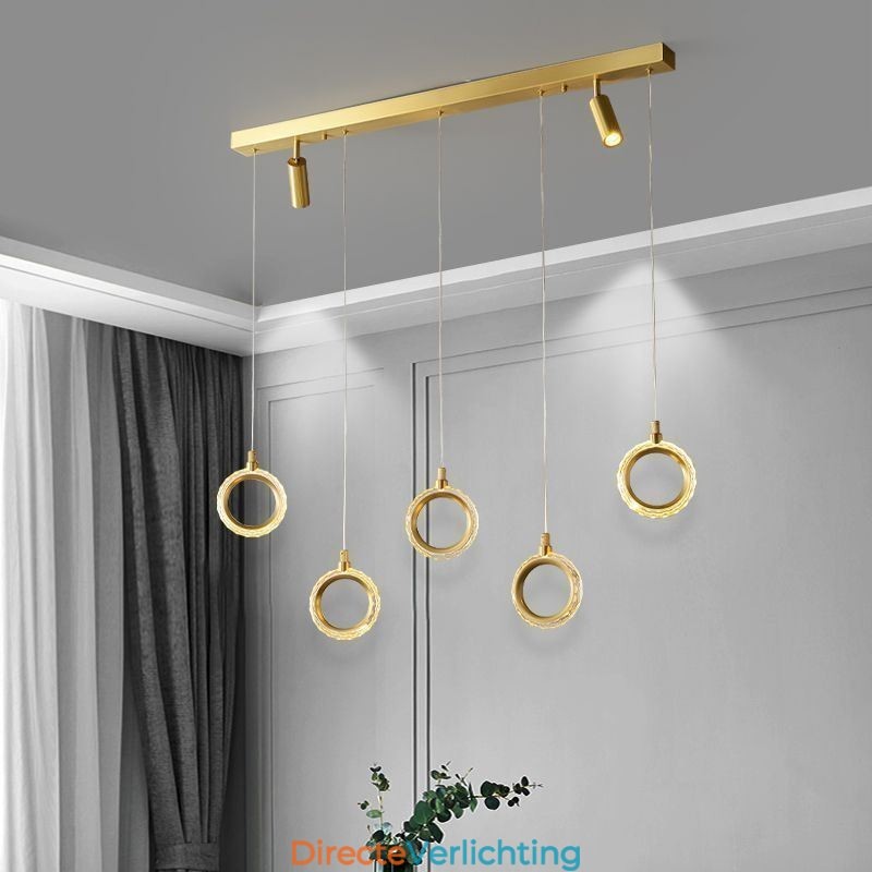 Hanglamp Acryl Ringlamp met Spot