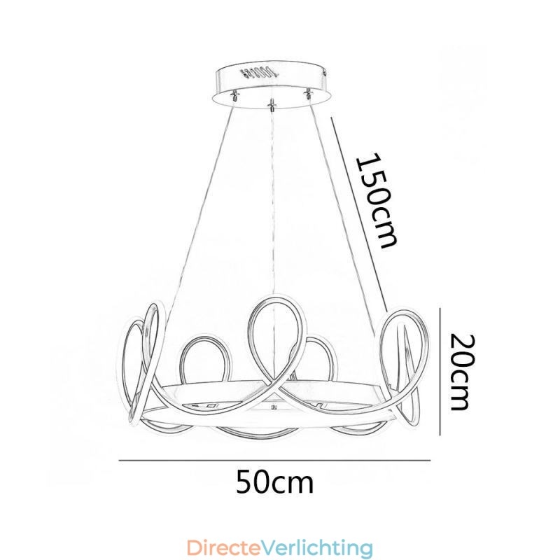 Moderne hanglamp Kroon hanglamp Aluminium 1 licht