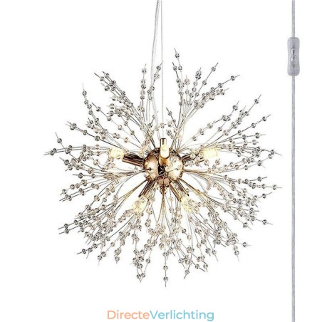 Vuurwerk kroonluchter 8 lampen paardenbloem hanglamp Vuurwerk kroonluchter 8 lampen paardenbloem hanglamp