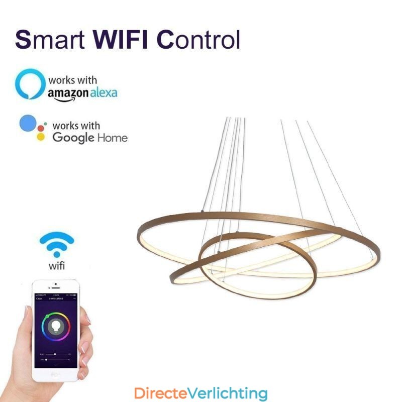 Hanglamp Moderne Kroonluchter Verlichting 3 Ringen Plafondlamp