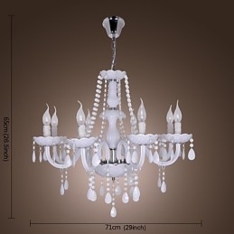 Rustieke Lodge Crystal Electroplated Kristallen Kroonluchter