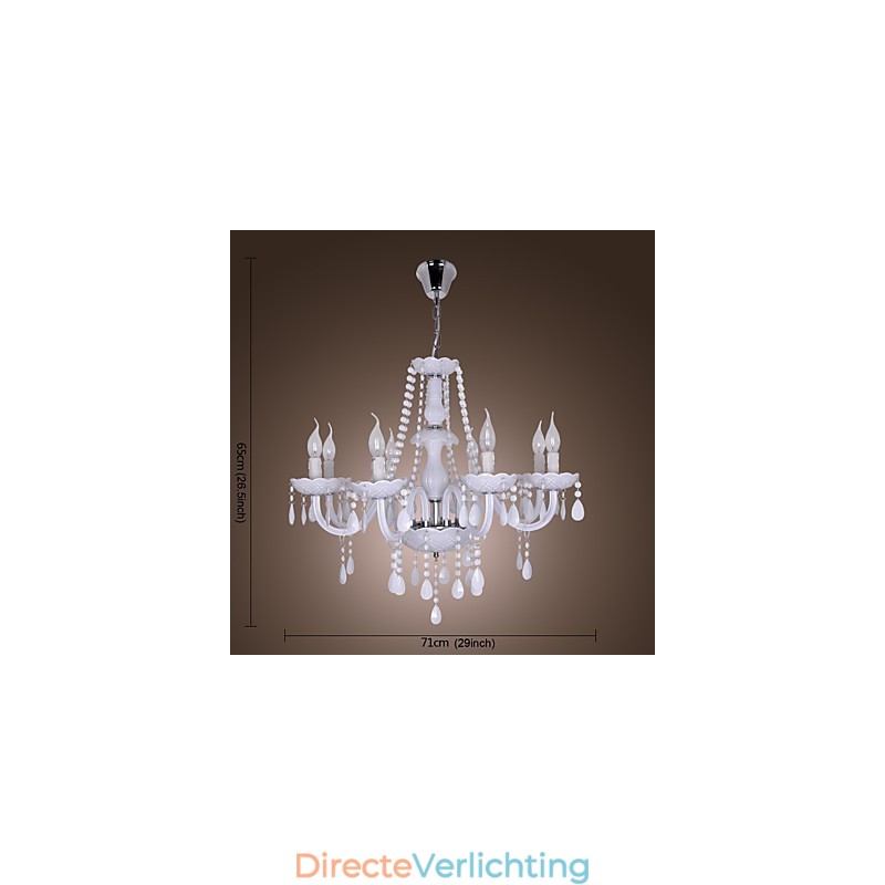 Rustieke Lodge Crystal Electroplated Kristallen Kroonluchter