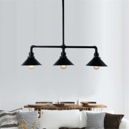 3 Licht Retro Industriële Vintage Waterpijp Hanglamp Kroonluchter Landelijke Rustieke Stijl