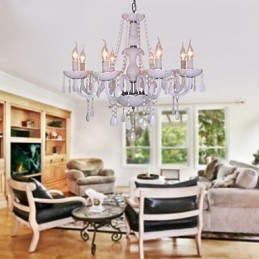 Rustieke Lodge Crystal Electroplated Kristallen Kroonluchter