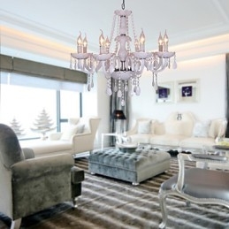 Rustieke Lodge Crystal Electroplated Kristallen Kroonluchter