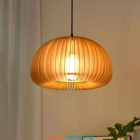 Retro Stijl Hanglamp Lindehouten Pompoen Hanglamp Retro Stijl Hanglamp Lindehouten Pompoen Hanglamp