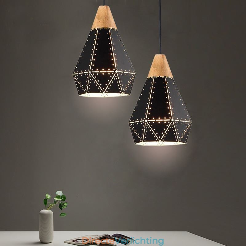 Industriële Retro Vintage Hanglamp Holle Lampenkap