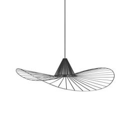 IJzeren hanglamp Eenvoudige strohoedlamp 1 licht