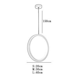 Minimalistische ringvormige hanglamp Decoratieve plafondlamp