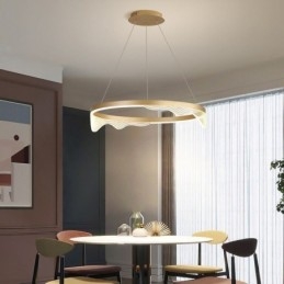Nordic Aluminium Hanglamp Gouden Golf Ripple Hanglamp