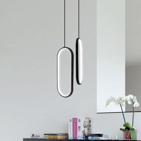 Ovale hanglamp, decoratieve lamp van acryl Ovale hanglamp, decoratieve lamp van acryl