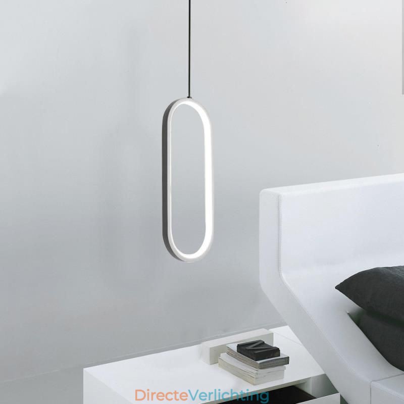 Ovale hanglamp, decoratieve lamp van acryl