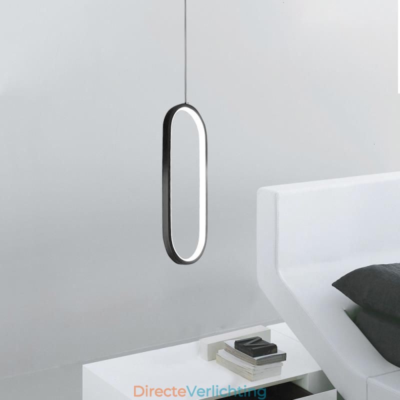 Ovale hanglamp, decoratieve lamp van acryl
