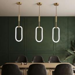 Moderne eenvoudige hanglamp van messing, plafondlamp