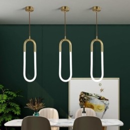 Moderne eenvoudige hanglamp van messing, plafondlamp