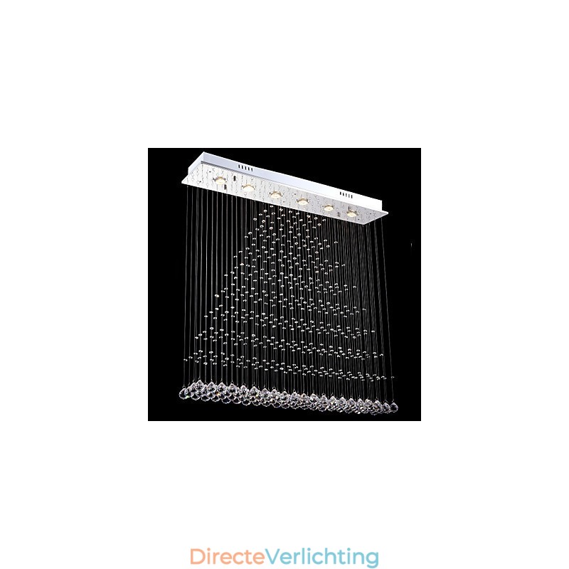 Rechthoekige kristallen hanglamp plafond kroonluchter verlichting lampen armaturen