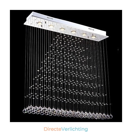 Rechthoekige kristallen hanglamp plafond kroonluchter verlichting lampen armaturen Rechthoekige kristallen hanglamp plafond kroonluchter verlichting lampen armaturen