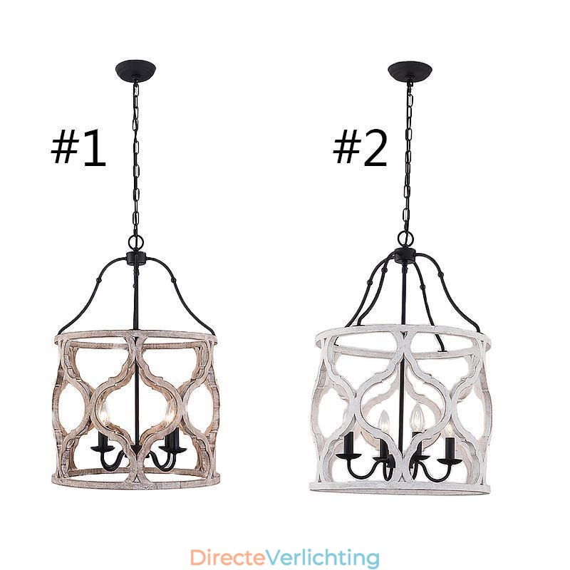Vintage stijl 4-lichts lantaarn hanglamp