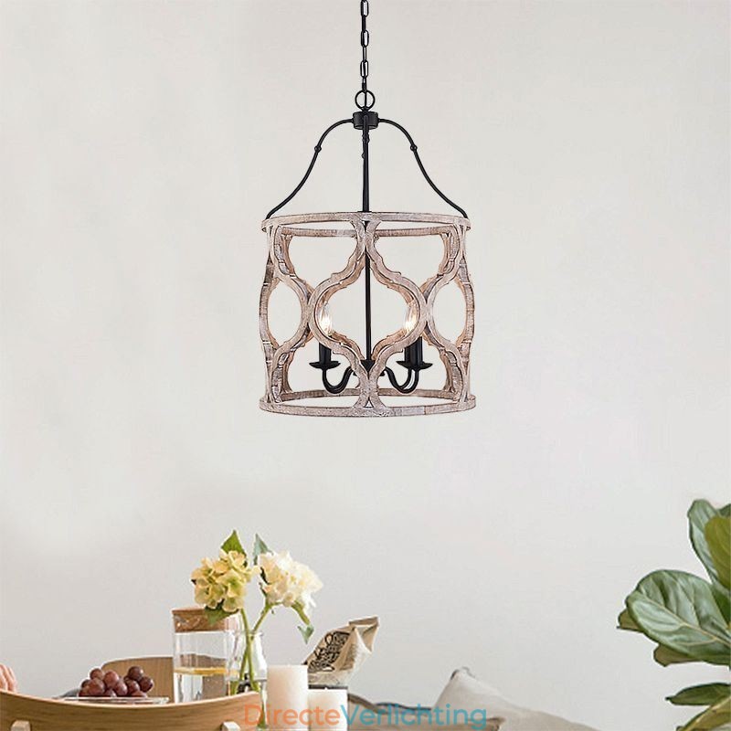 Vintage stijl 4-lichts lantaarn hanglamp