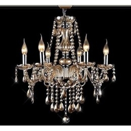 Moderne eigentijdse traditionele klassieke vintage kristal gegalvaniseerde glazen kroonluchter