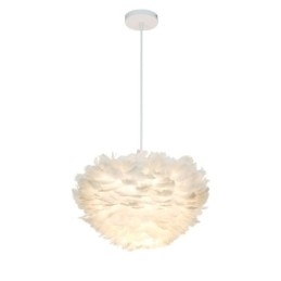 Mooie decoratieve hanglamp in de vorm van een veer