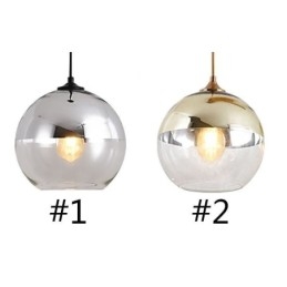 Creatieve hanglamp van ijzer en glas, decoratieve verlichting