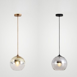 Creatieve hanglamp van ijzer en glas, decoratieve verlichting