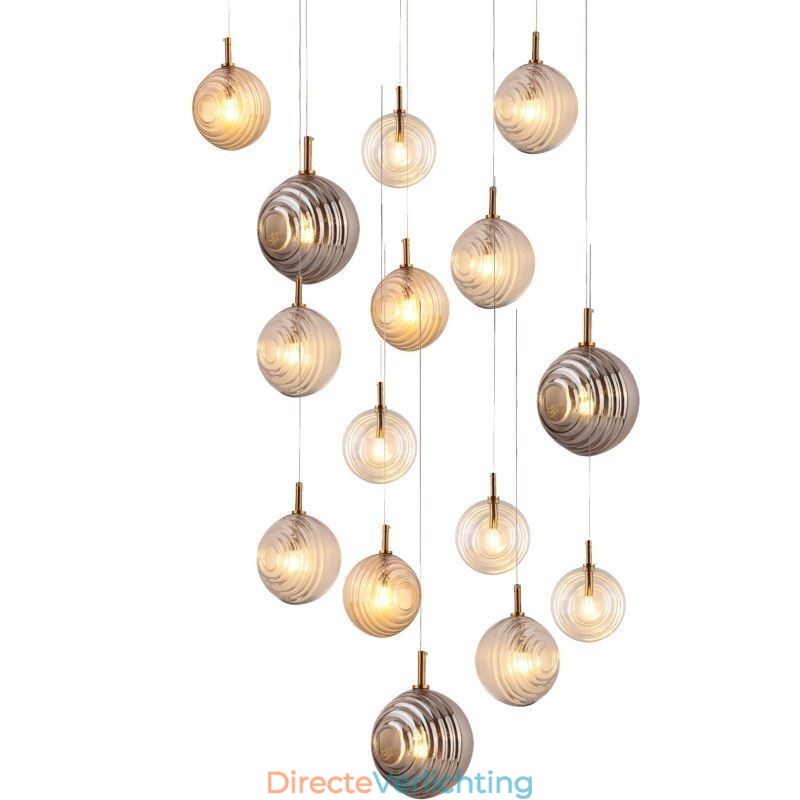 Glazen hanglamp Creatieve decoratieve glazen bol Loft