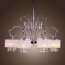 Moderne eigentijdse kristallen chromen metalen kroonluchter