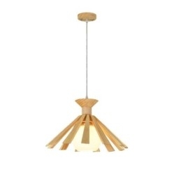 Eenvoudige stijl houten hanglamp