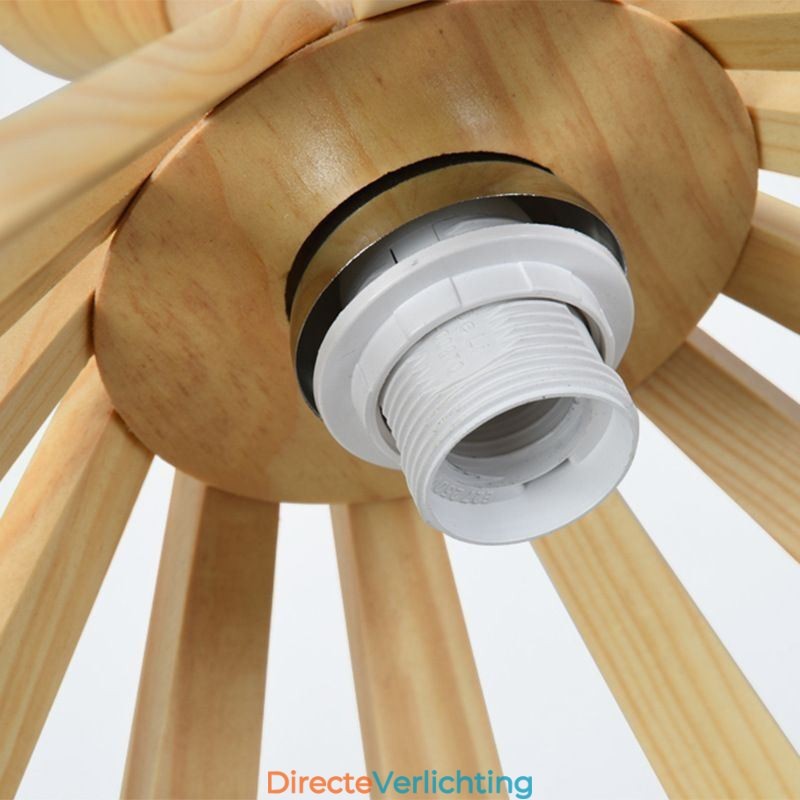 Eenvoudige stijl houten hanglamp