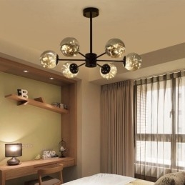 Magic Bean Hanglamp Nordic Stijl Glazen Bol Gypsophila Hanglamp