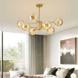 Magic Bean Hanglamp Nordic Stijl Glazen Bol Gypsophila Hanglamp