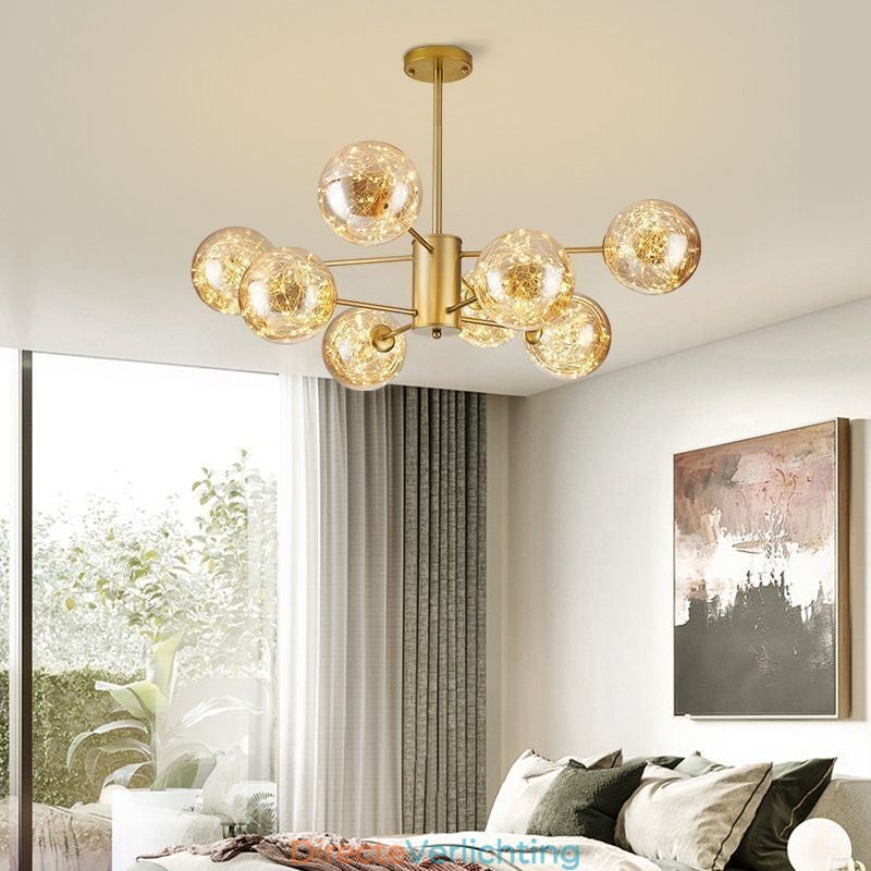 Magic Bean Hanglamp Nordic Stijl Glazen Bol Gypsophila Hanglamp