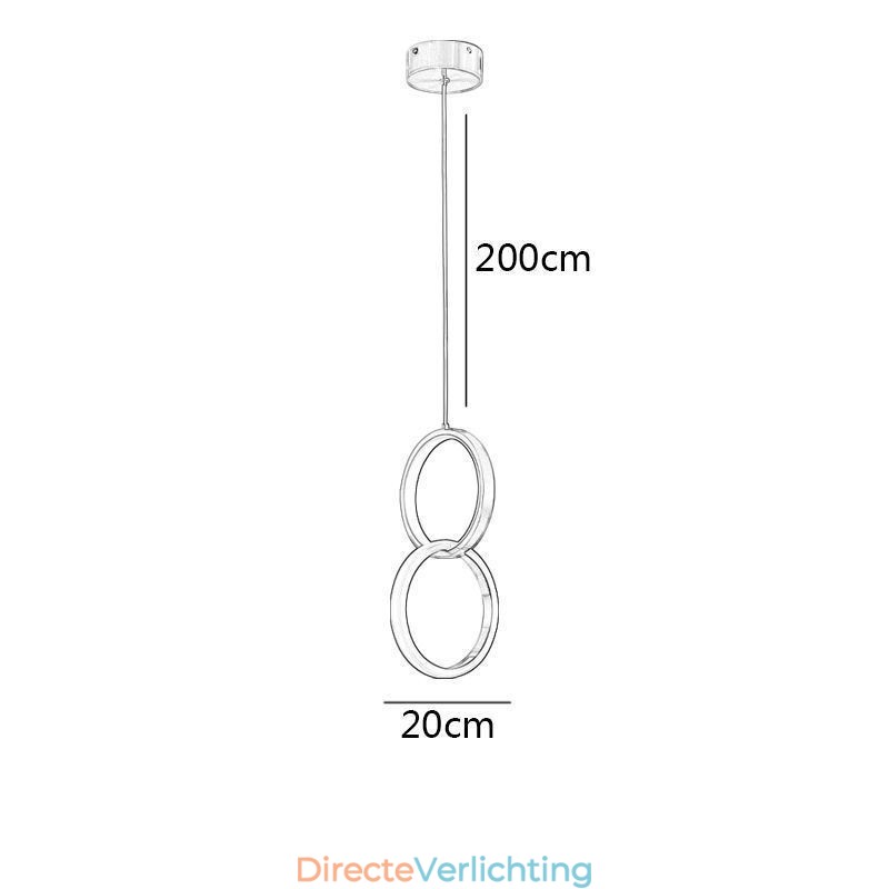 Hanglamp Messing Ringen Decoratieve Verlichtingsarmatuur