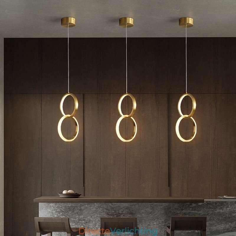 Hanglamp Messing Ringen Decoratieve Verlichtingsarmatuur