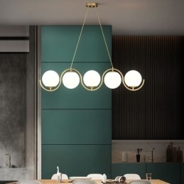Moderne glazen bol hanglamp minimalistische lamp